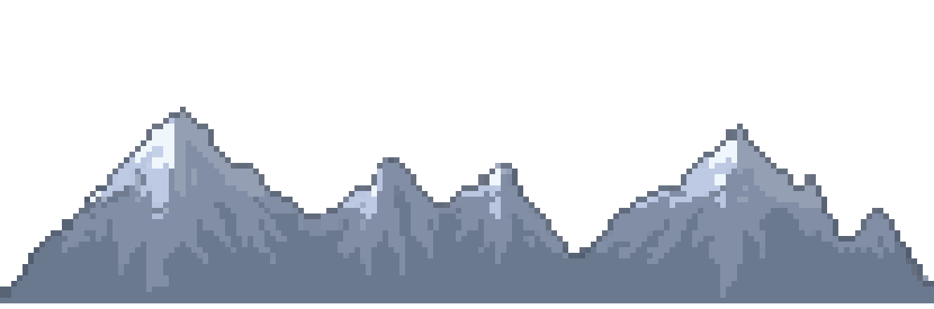 mountain ranges pixel art