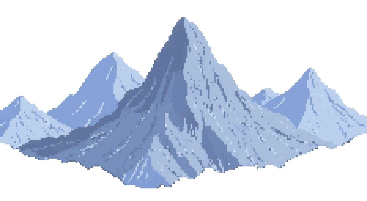 mountain ranges pixel art