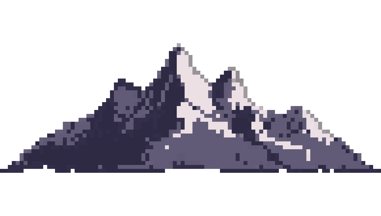 mountain ranges pixel art