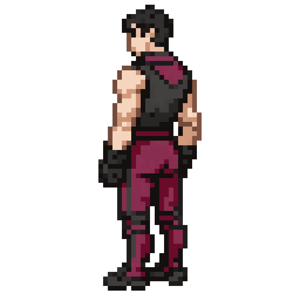 Human in Training Clothes pixel art