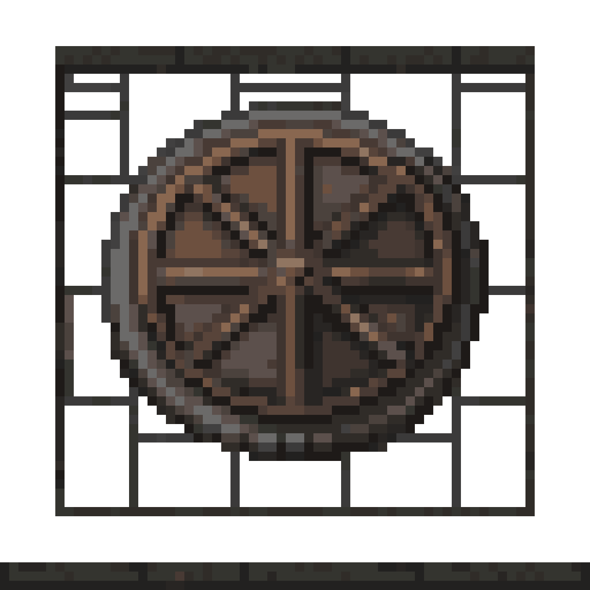 Vertical Top-Down Viewpoint Change pixel art