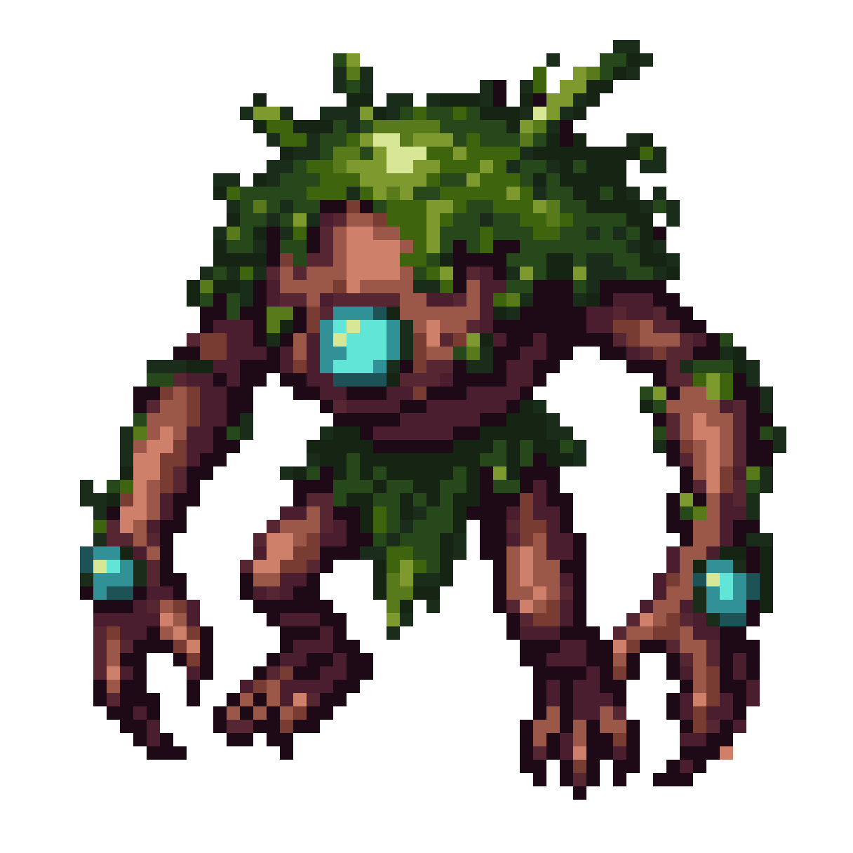 Pixel Art Forest Guardian Monster pixel art