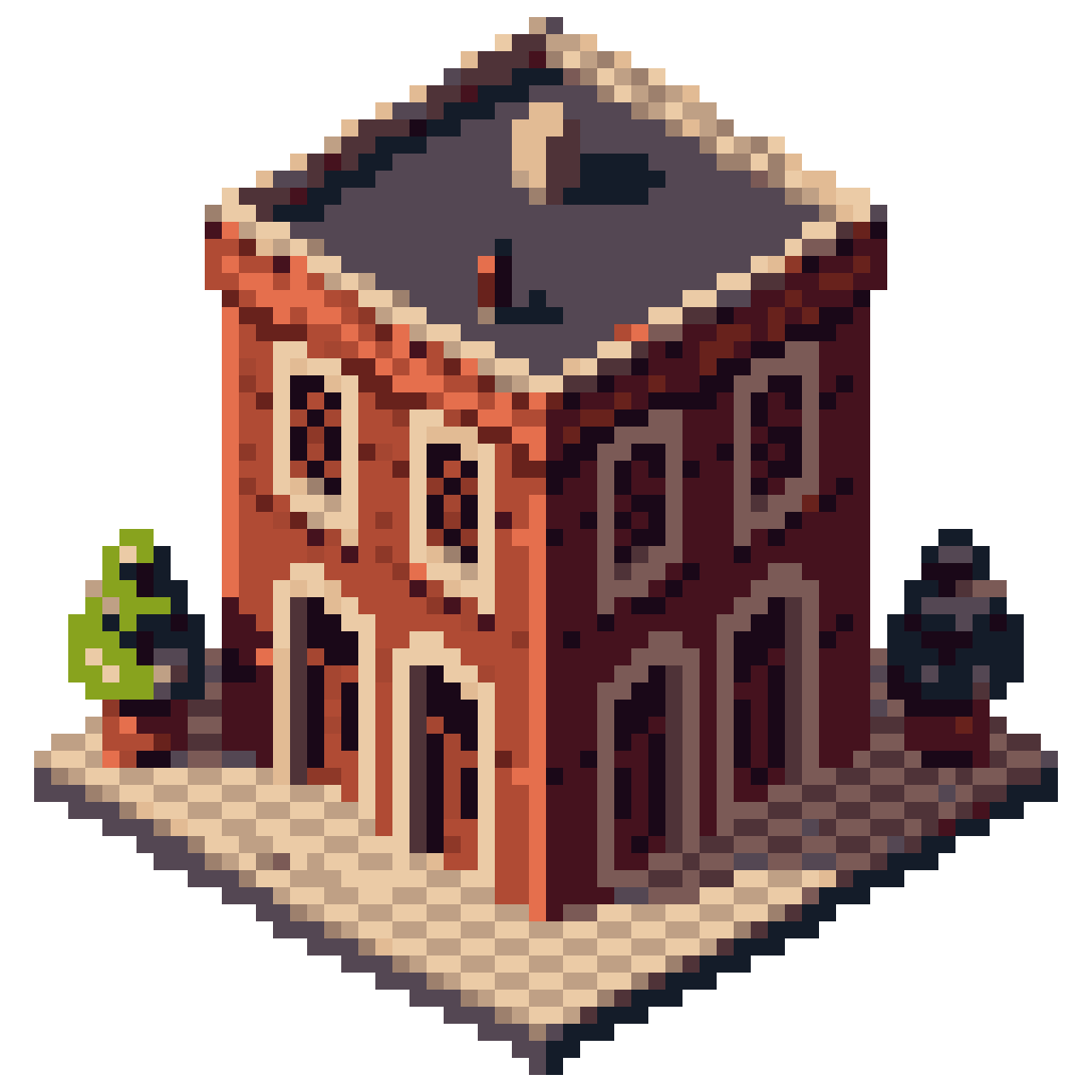 1930s Mafioso in Top Down View pixel art