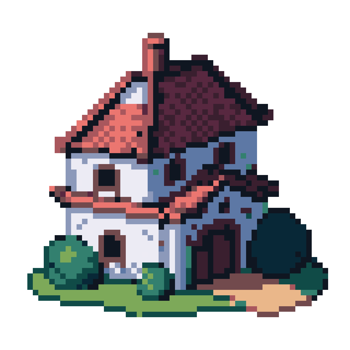 Looking South-East pixel art