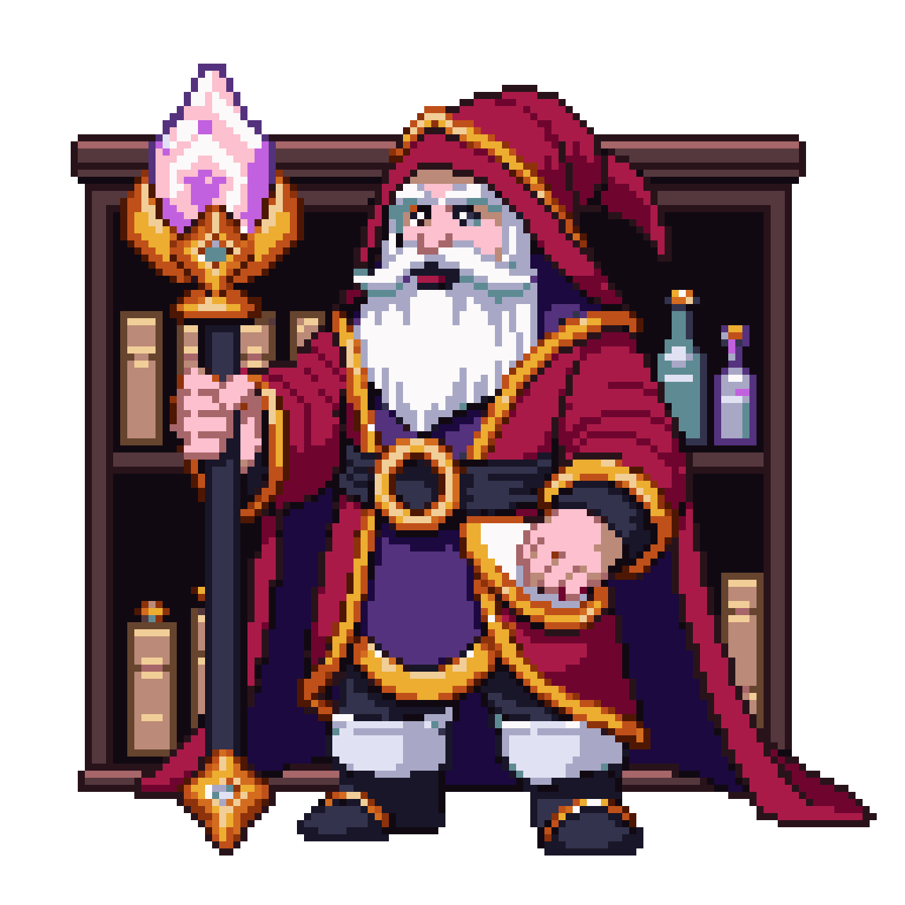Medieval Arch-Mage Sprite pixel art