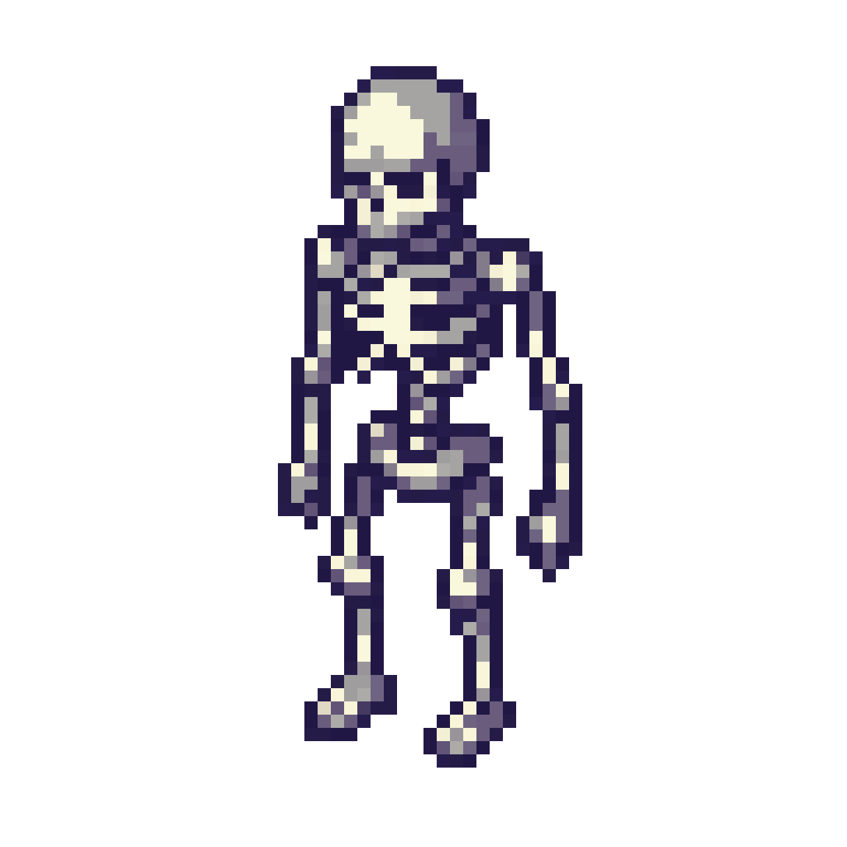 sans the skeleton pixel art