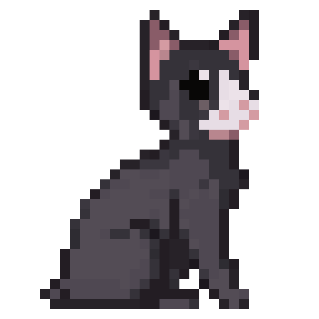cat pixel art