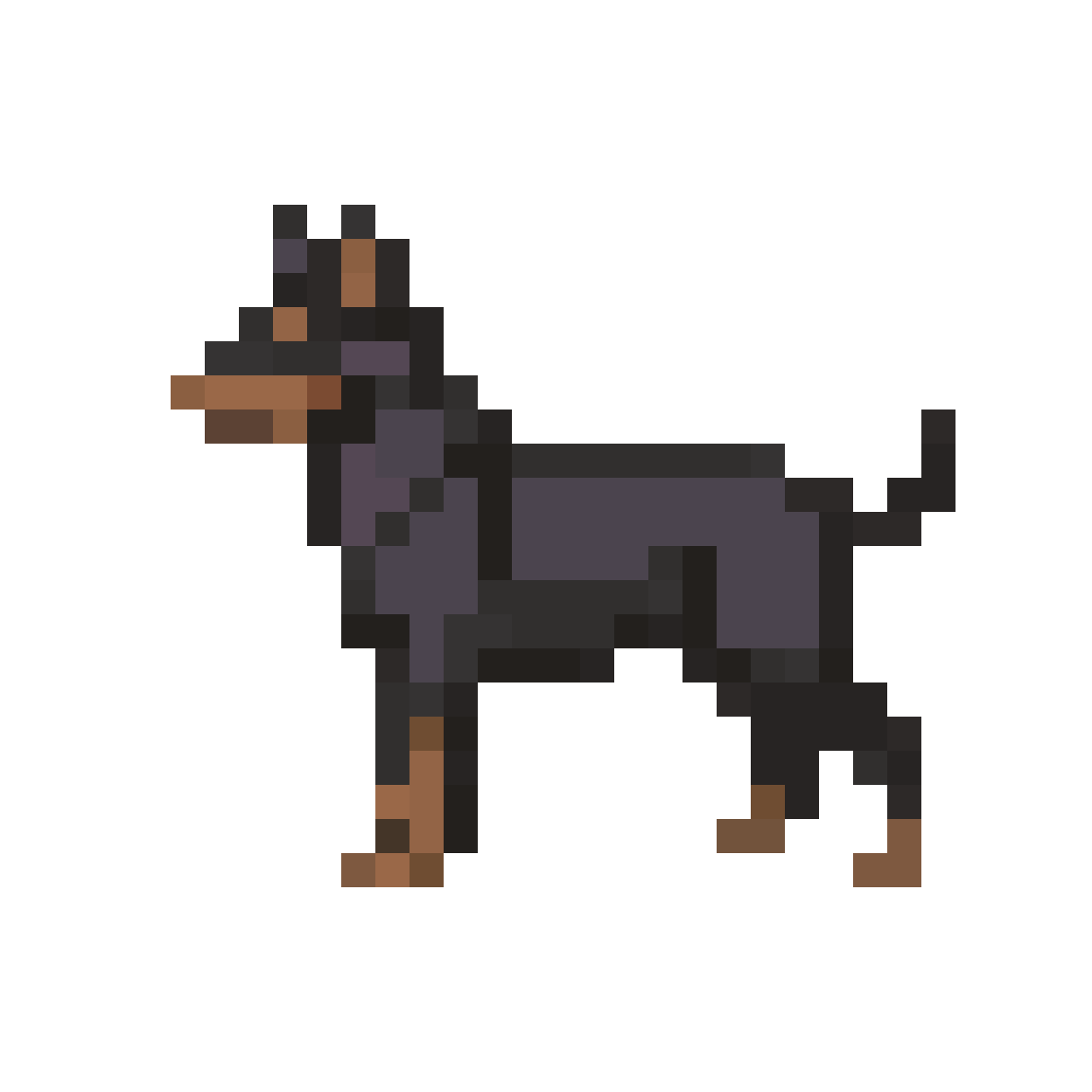 dog pixel art