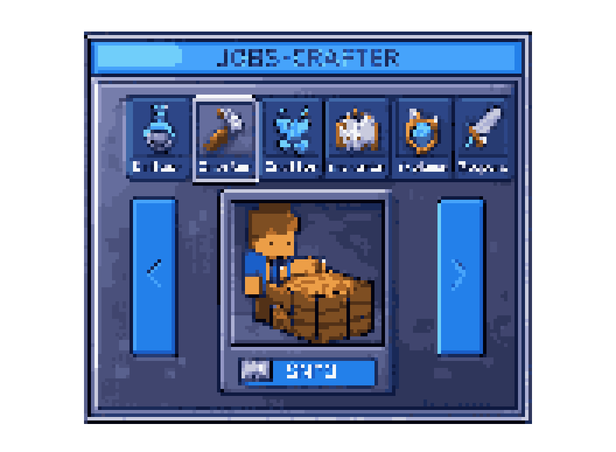 Minecraft-style Crafter GUI Icon pixel art