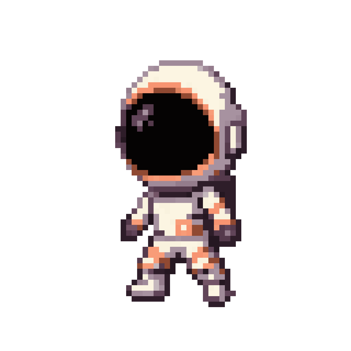 Cute Character in Space Suit pixel art