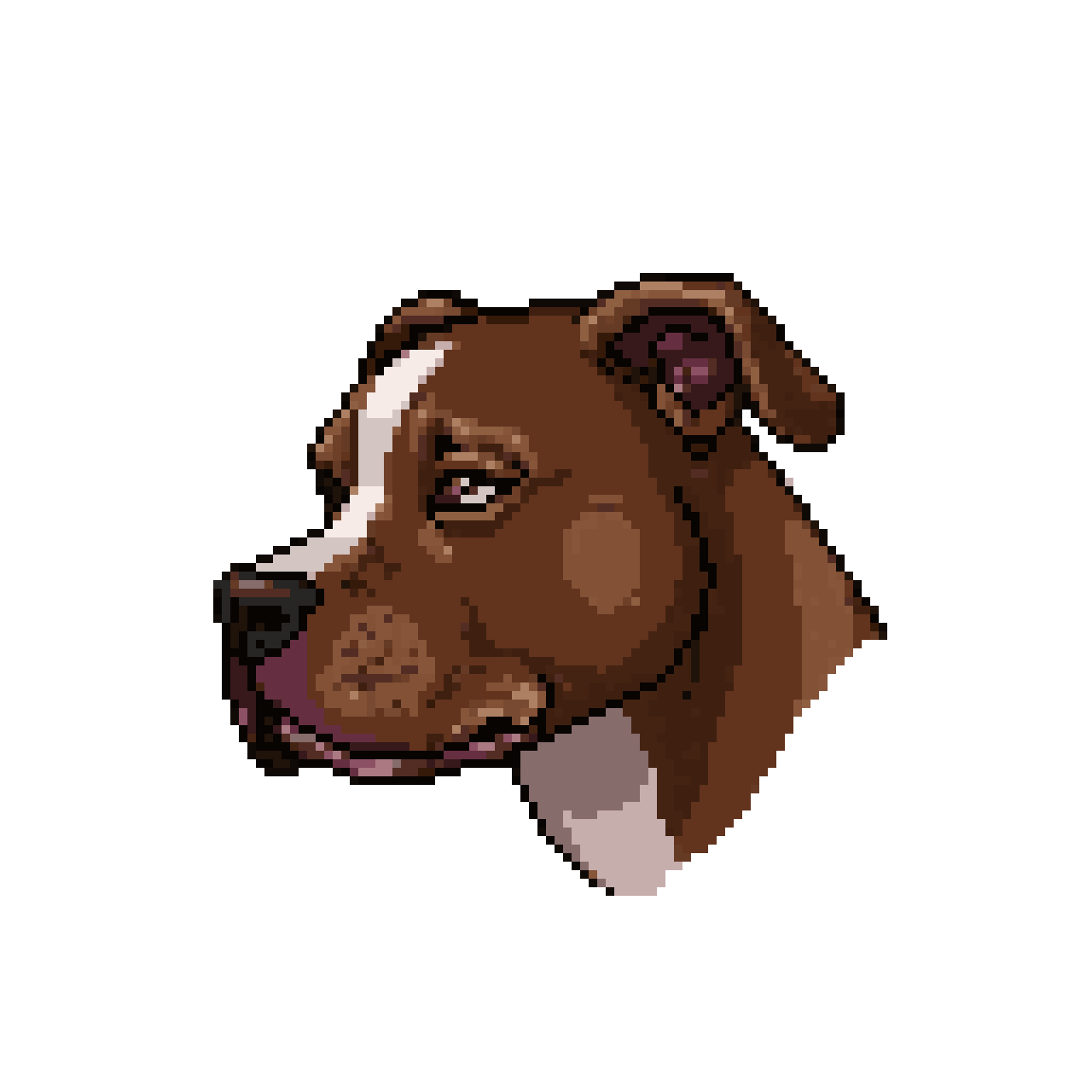 Texas Rednose Pitbull pixel art