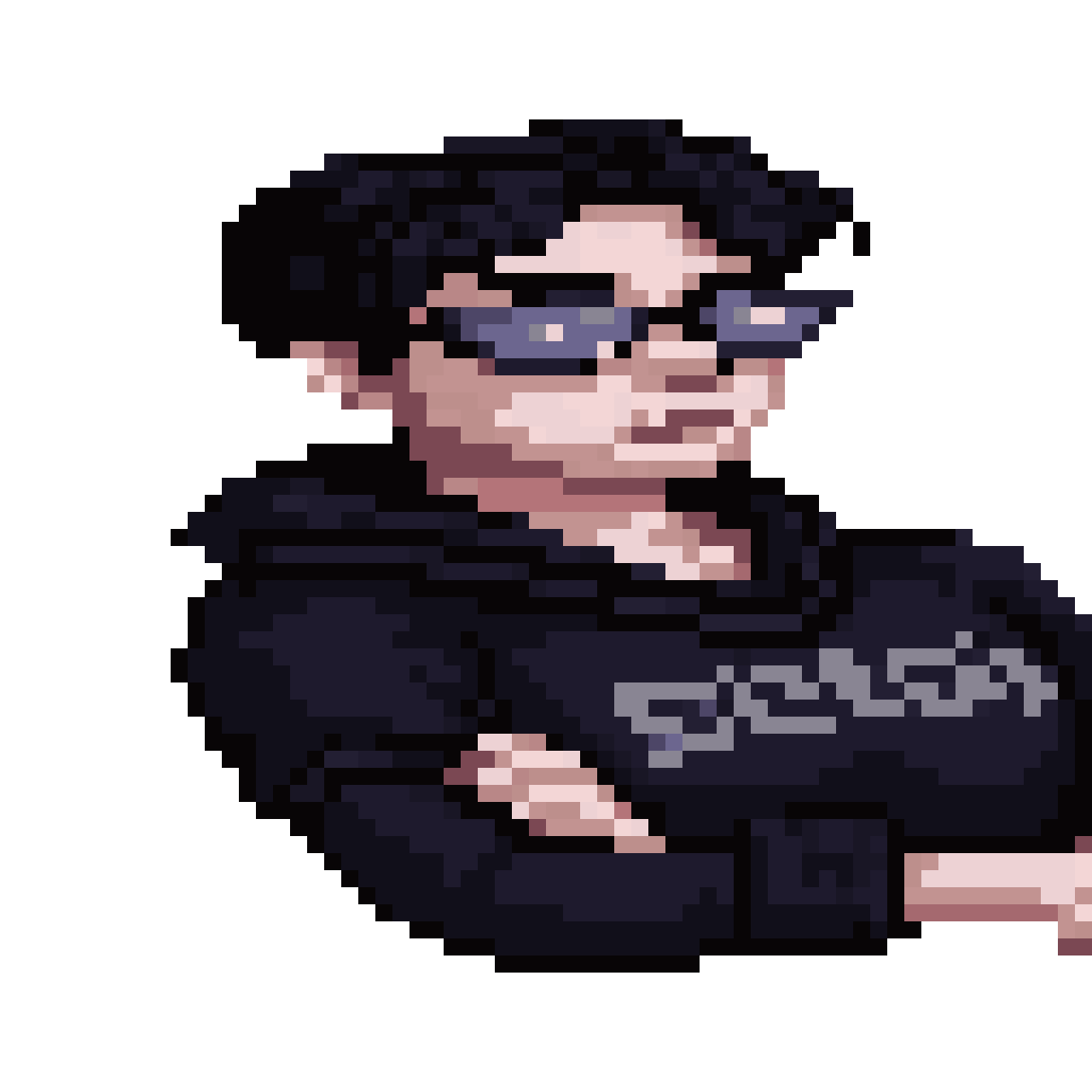 character from the right side pixel art