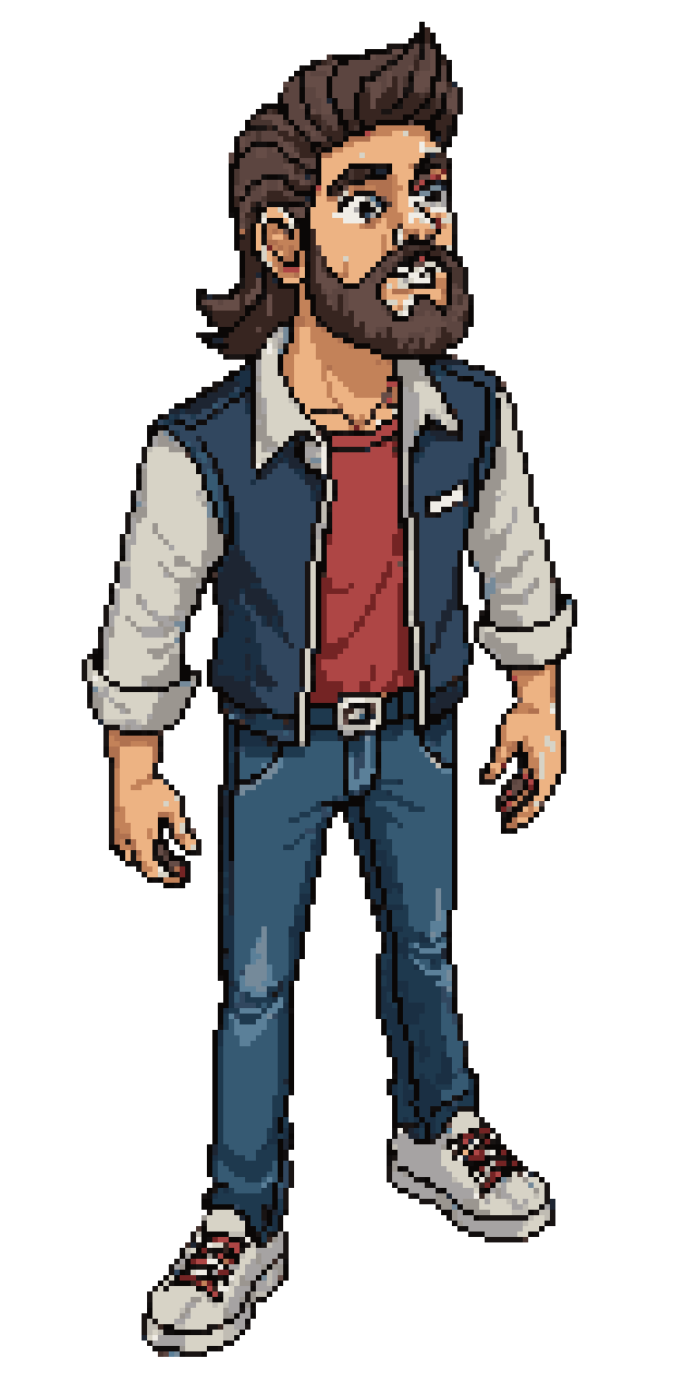 Isometric Hades Style Character pixel art