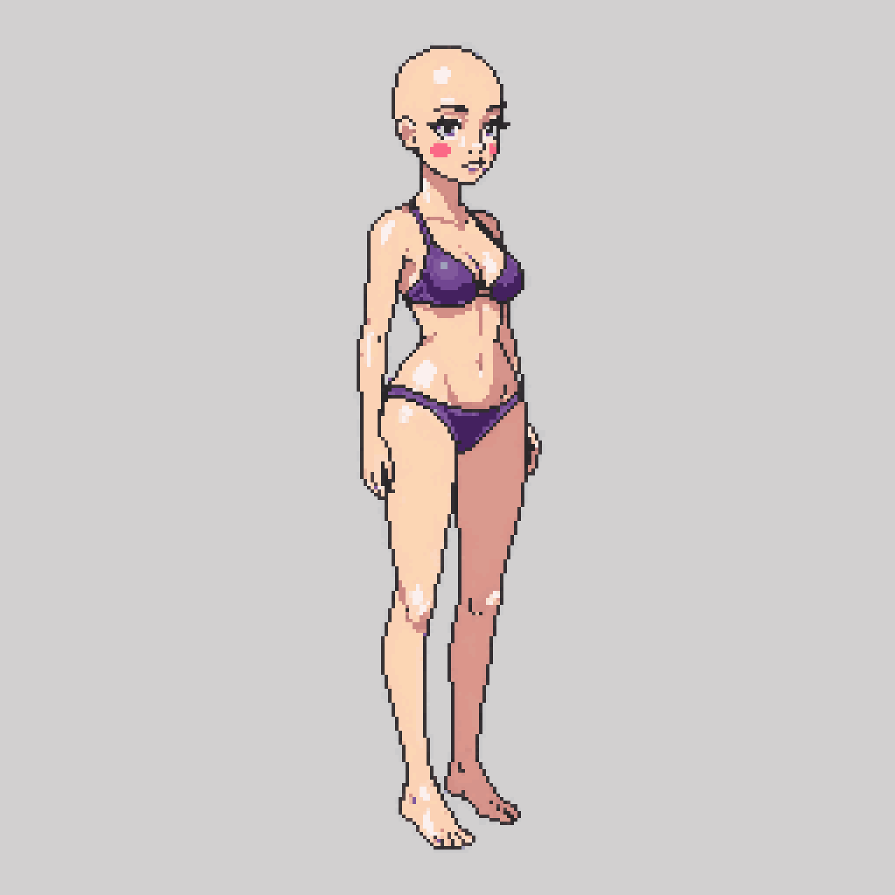 Detailed Pixel Art Female Character pixel art