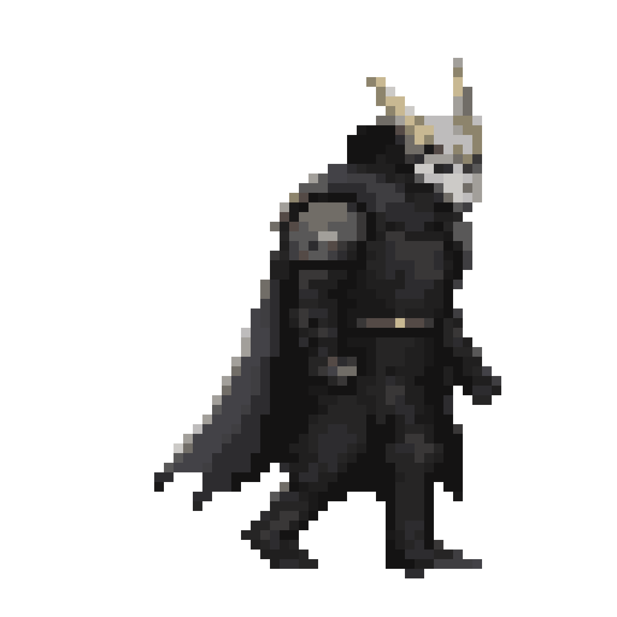 Dark Fantasy Knight Protagonist pixel art