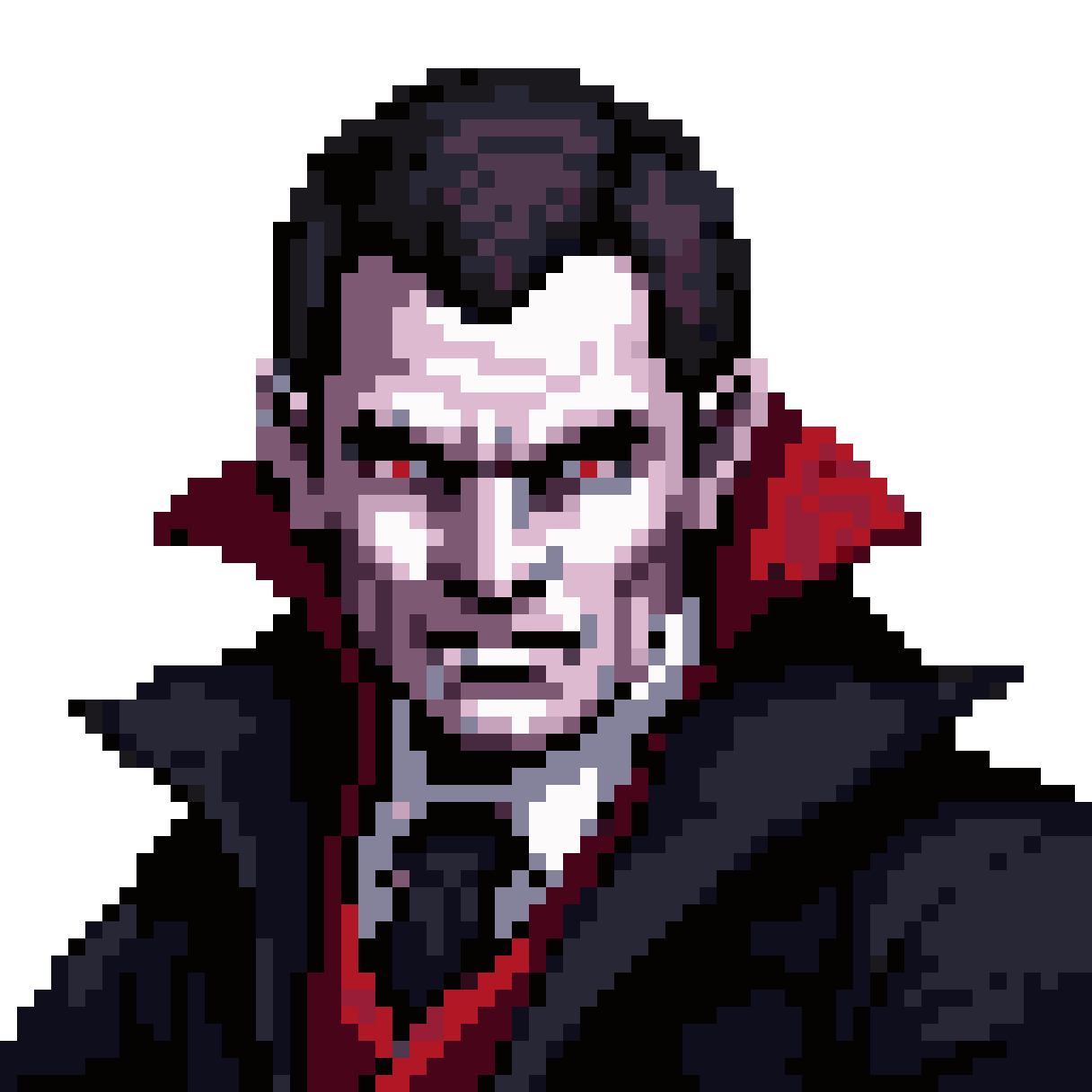 Dracula the Vampire pixel art