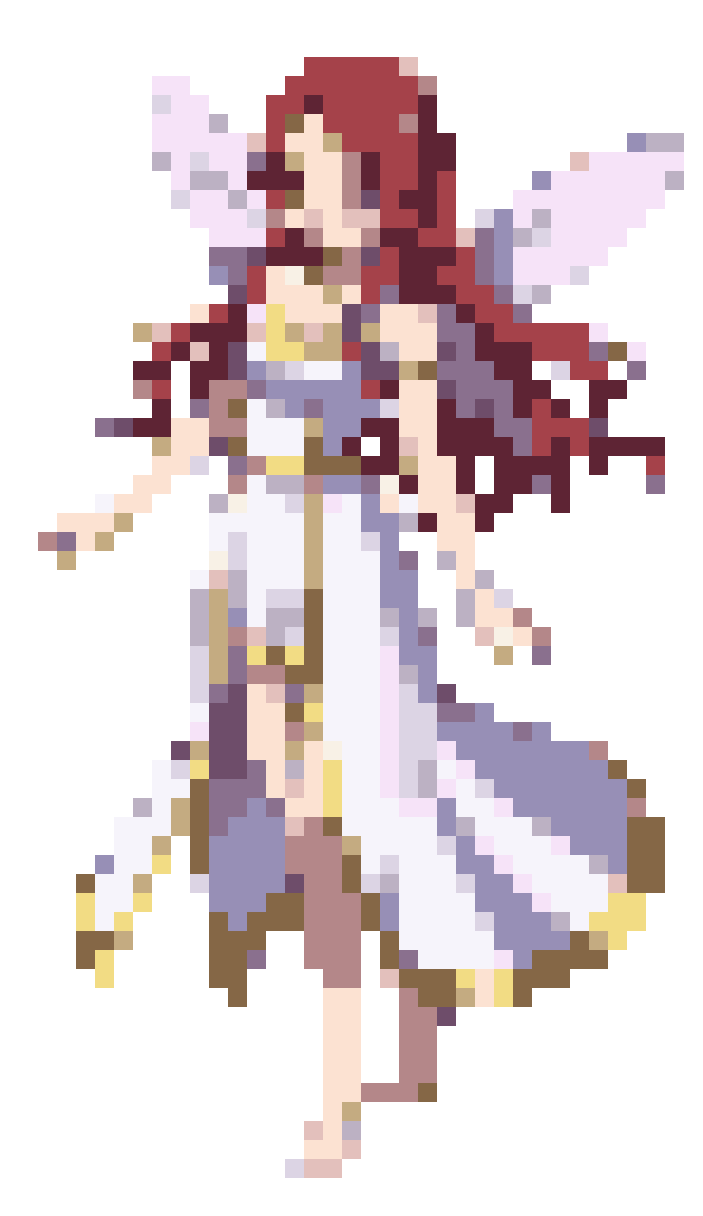 Asuna Yuuki as Titania Fairy Queen pixel art