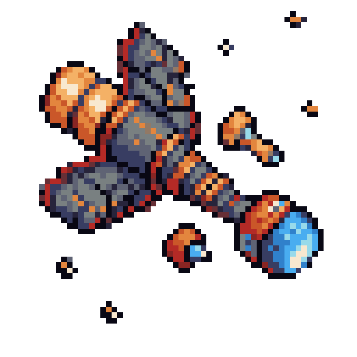 nave space x pixel art
