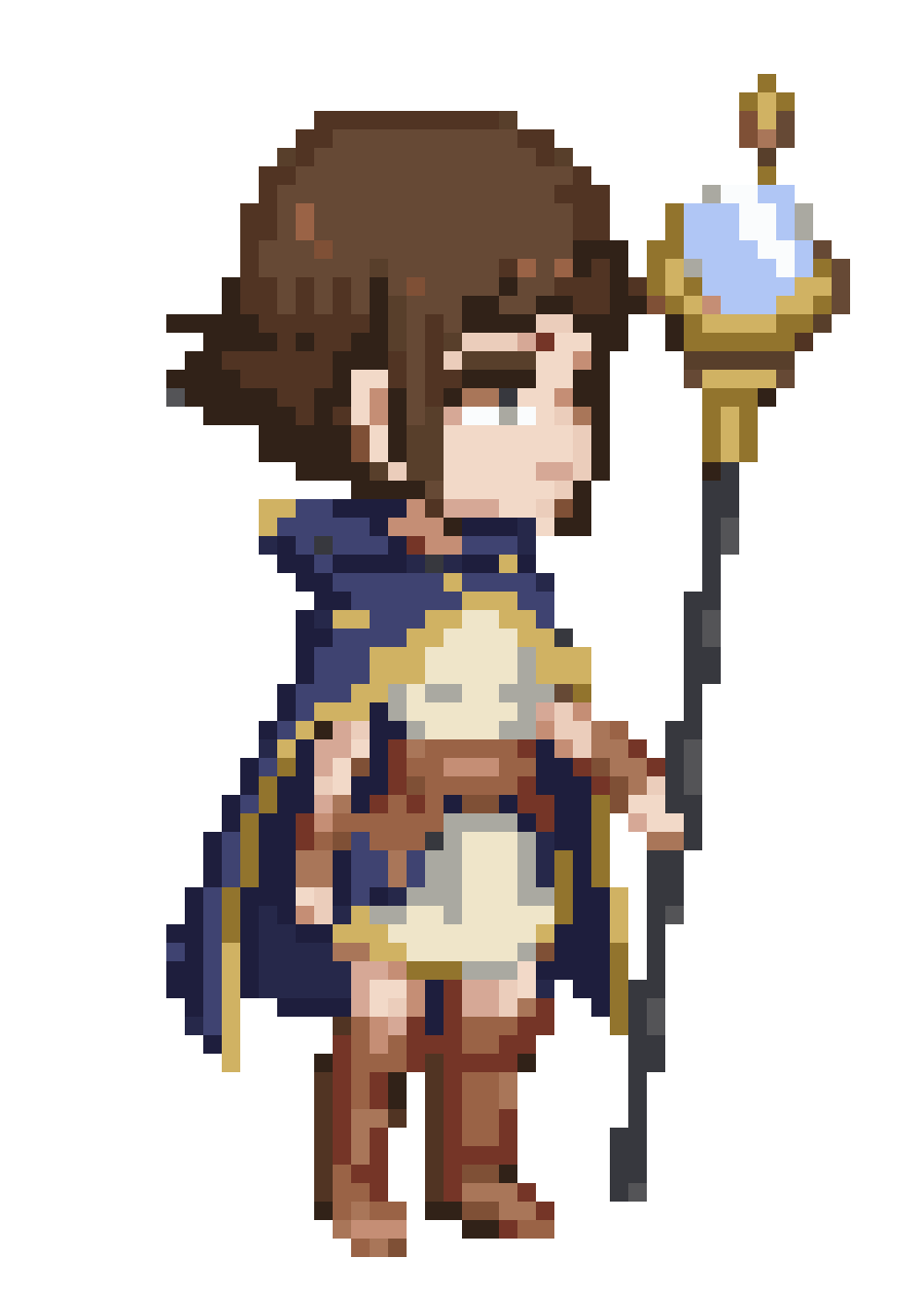 Luna the Chibi Moon-Mage pixel art