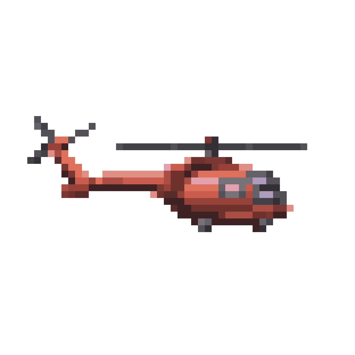helicopter pixel art