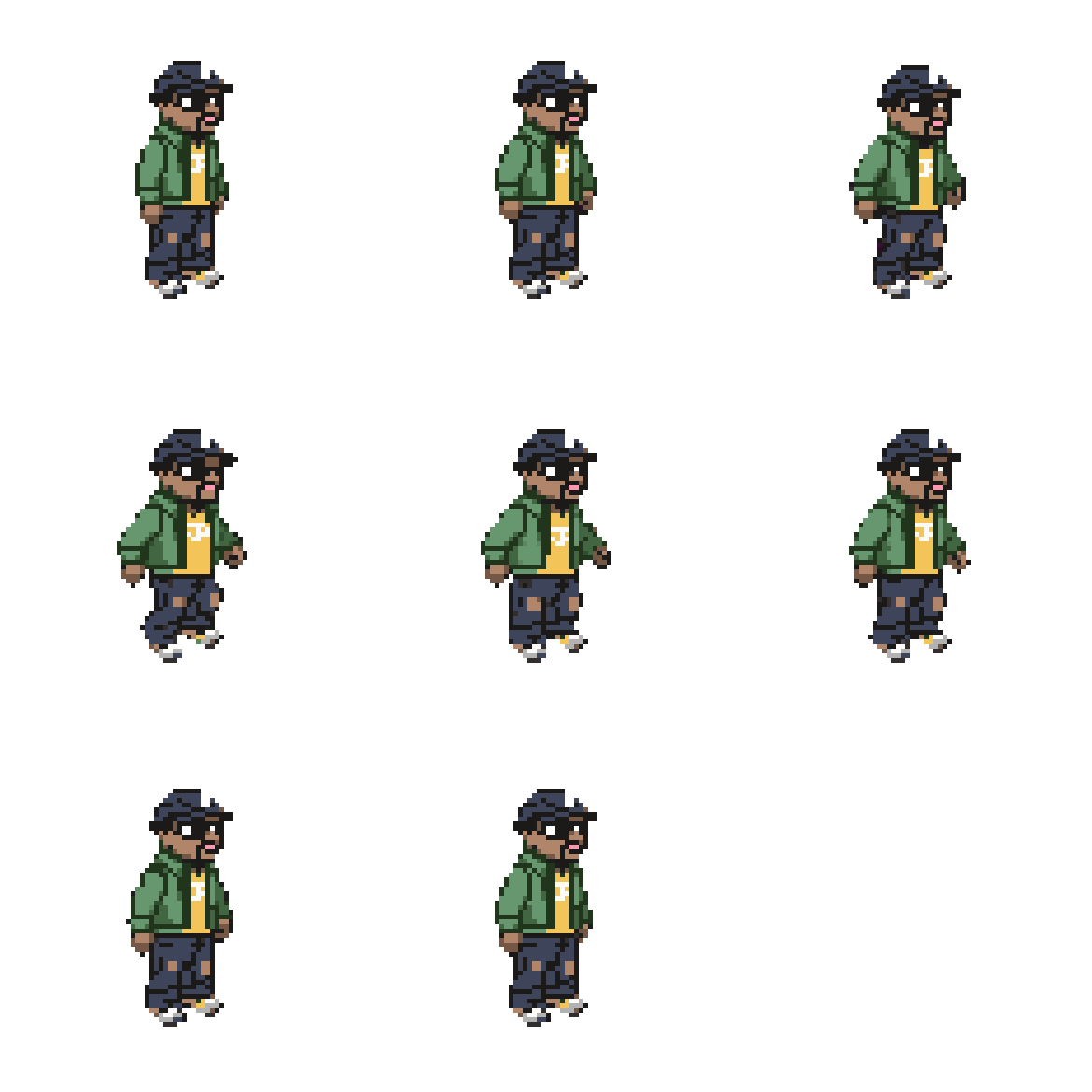 Habbo Hotel Sprite Character Idle pixel art