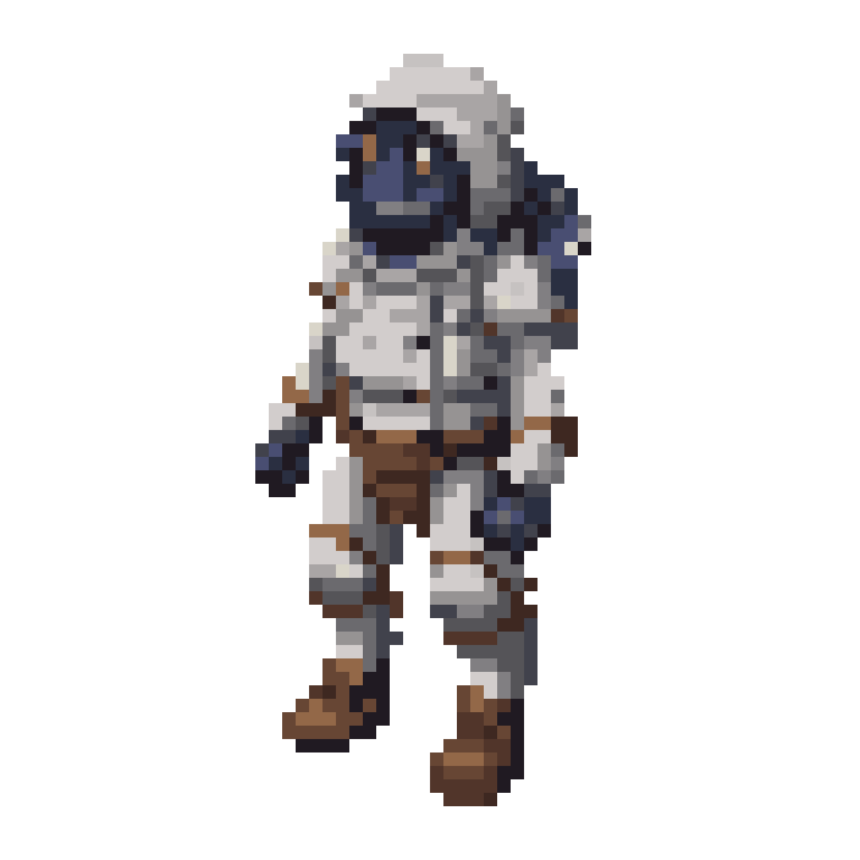 slowly jumping character pixel art