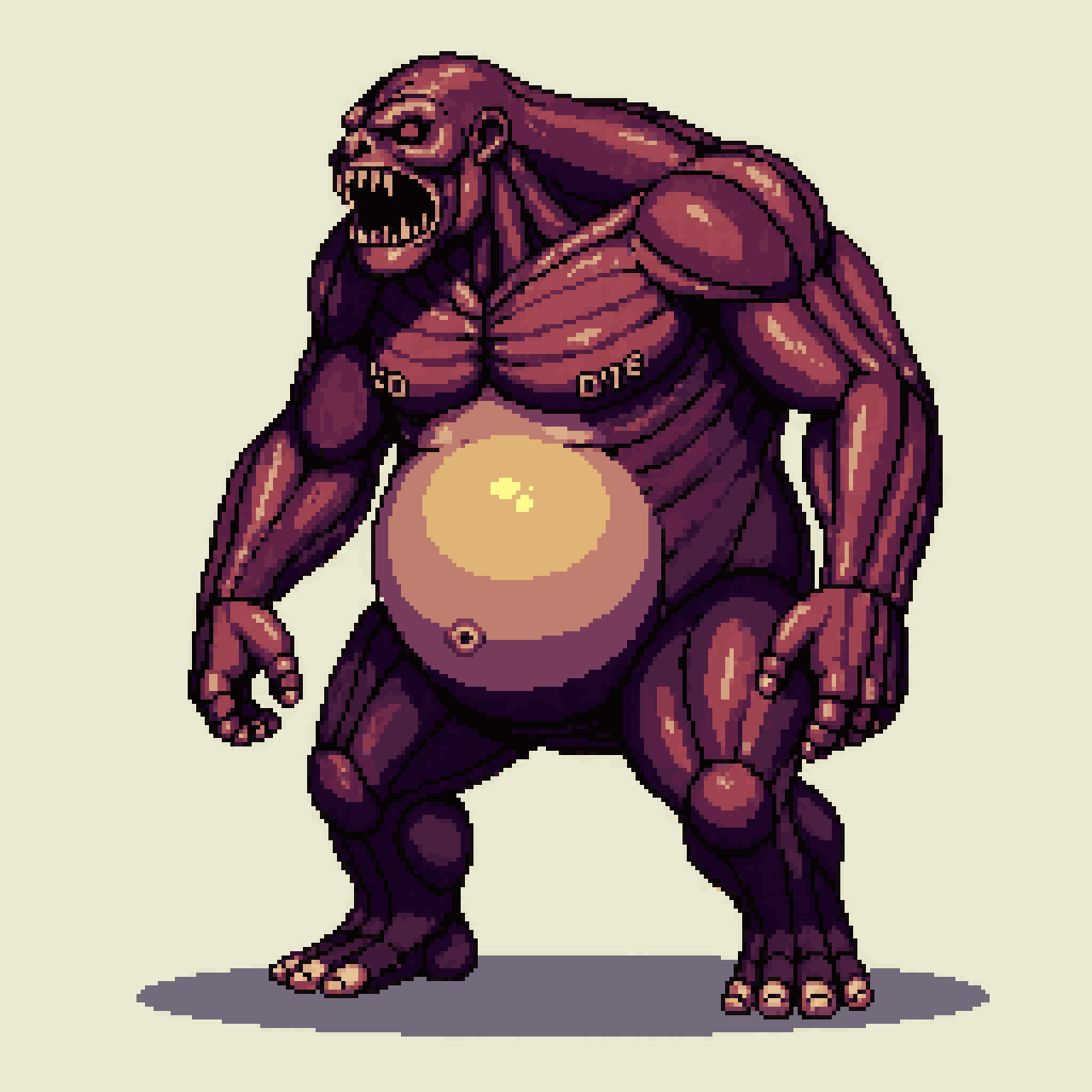 Humongous Vampiric Abomination pixel art