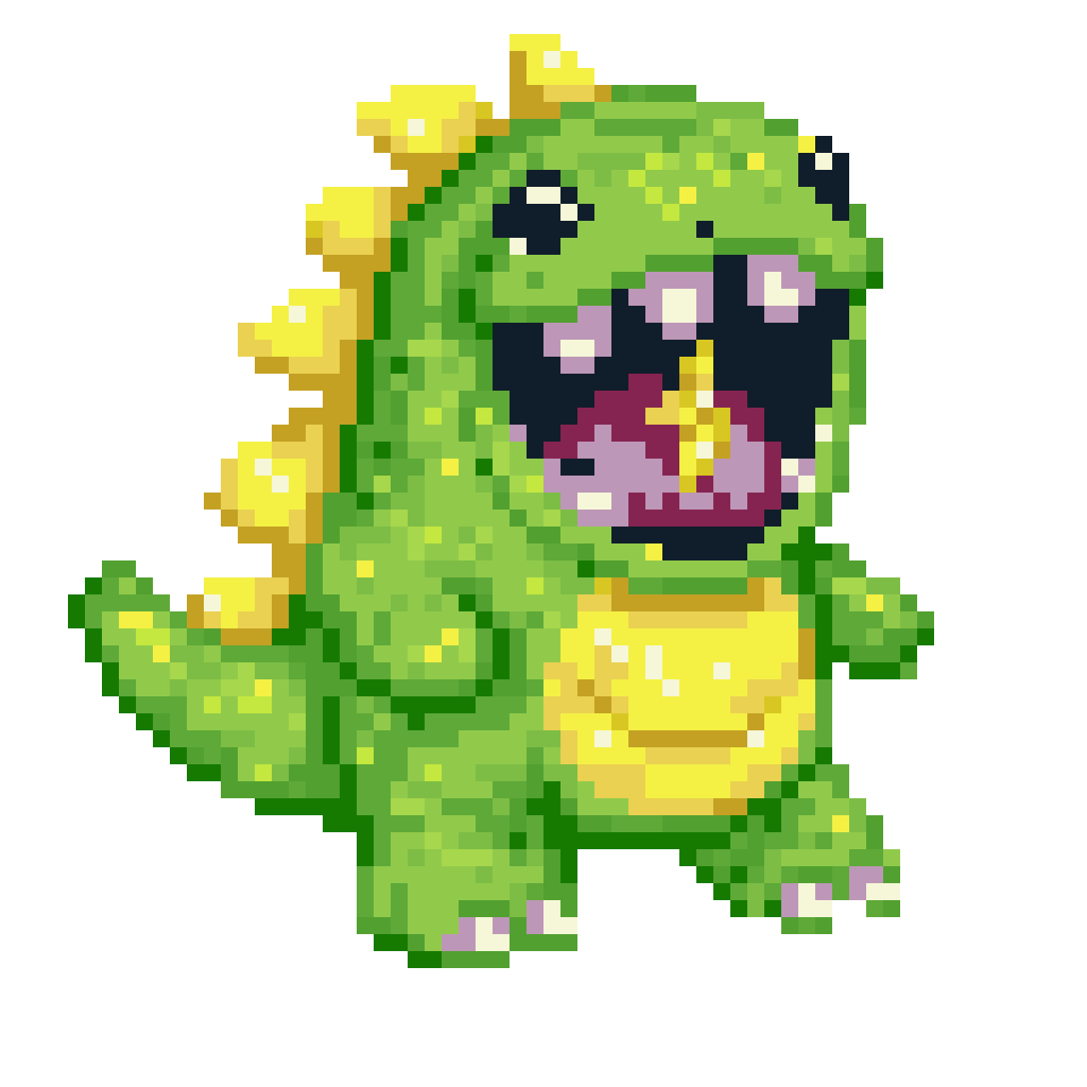 running frame sprite of character pixel art