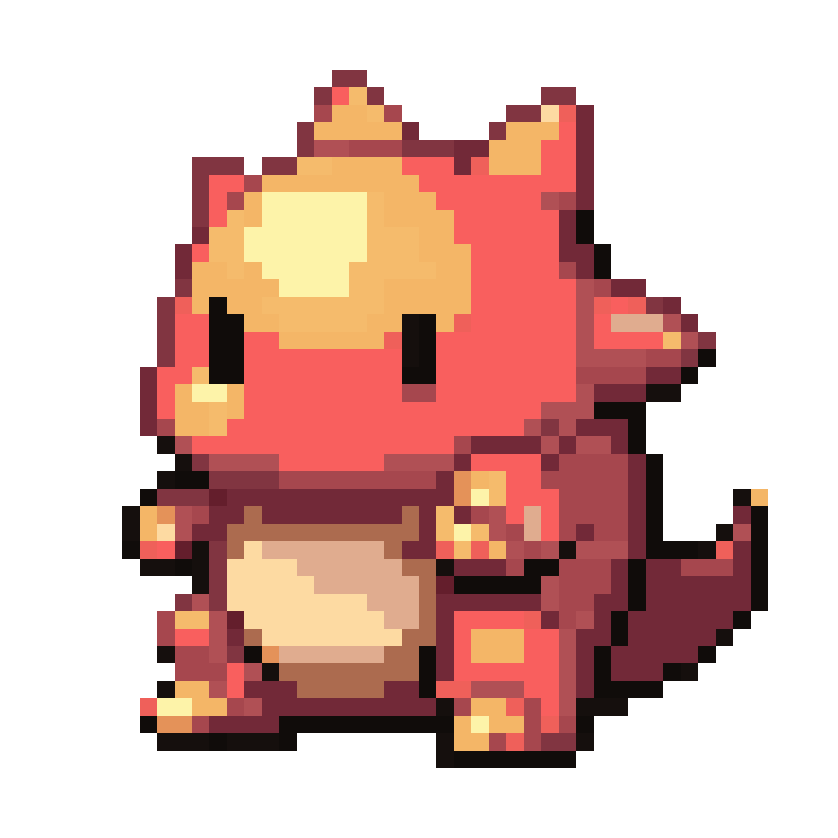 Cute Monster Food Expense pixel art