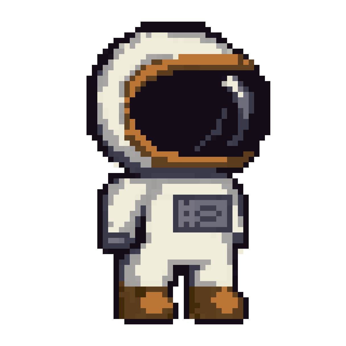 Astronaut SNES Style Without Arms pixel art