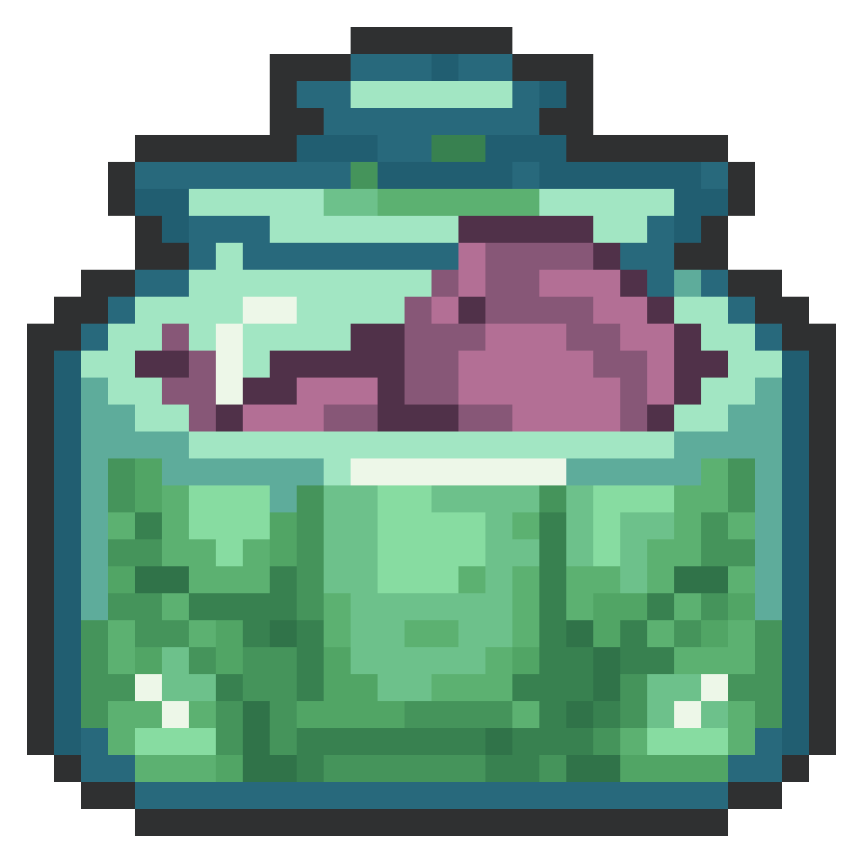 Jar with a Green Soul pixel art