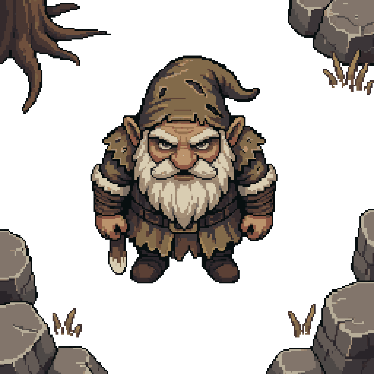 Top Down Dwarf Sprite pixel art