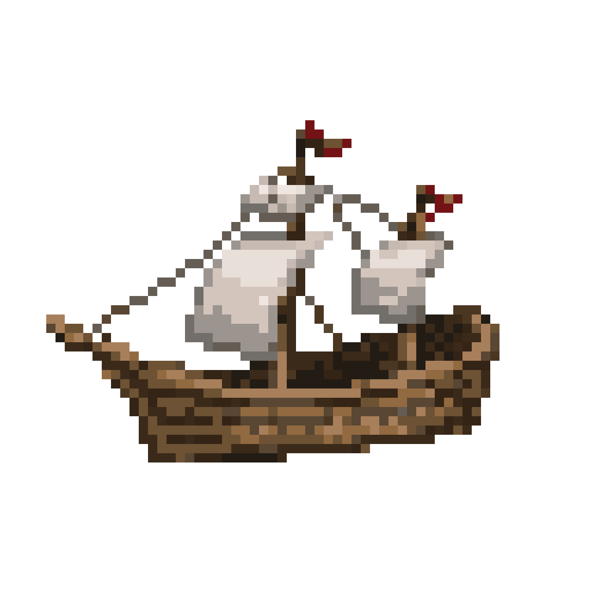 Create a ship pixel art