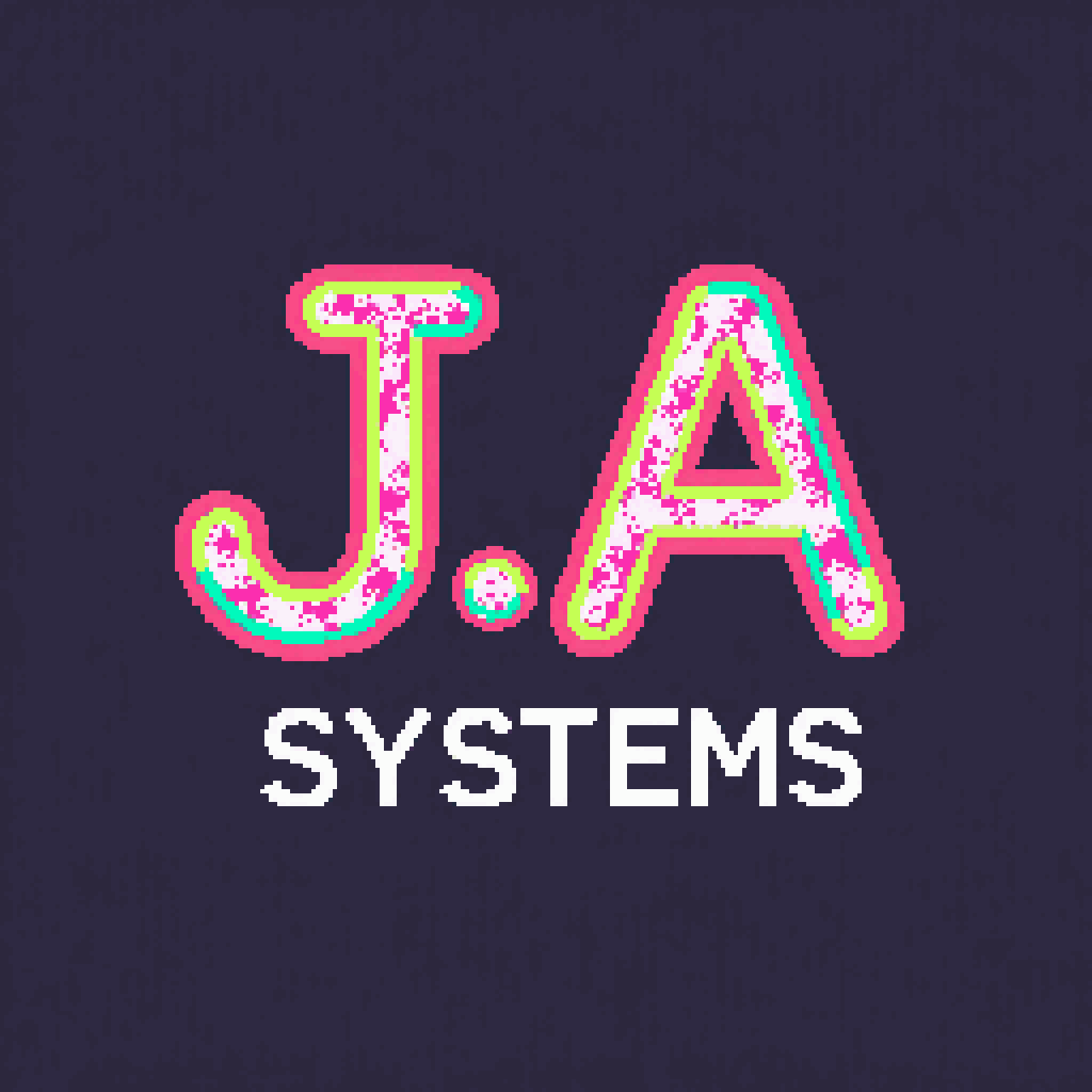 1980s Style Logo for J.A Systems pixel art