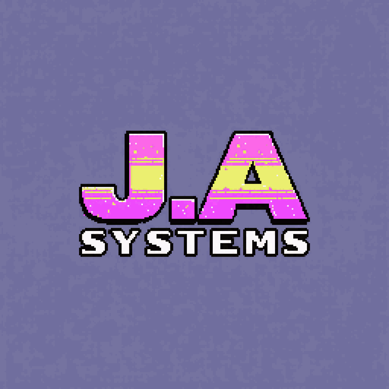 1980s Style Logo for J.A Systems pixel art
