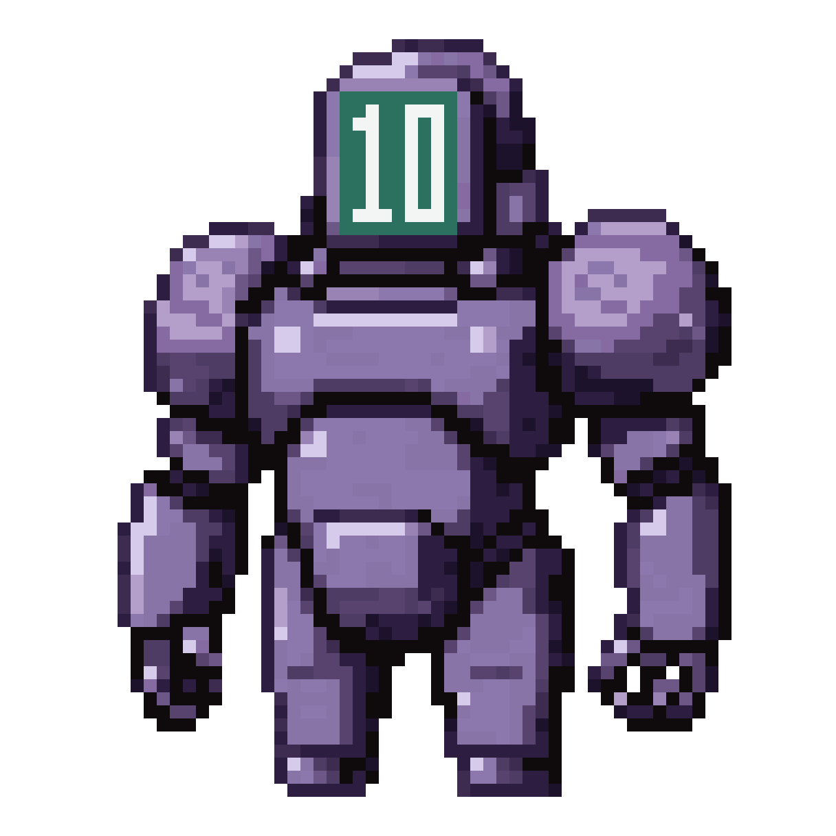 Giant Seamine with Clock Screen pixel art
