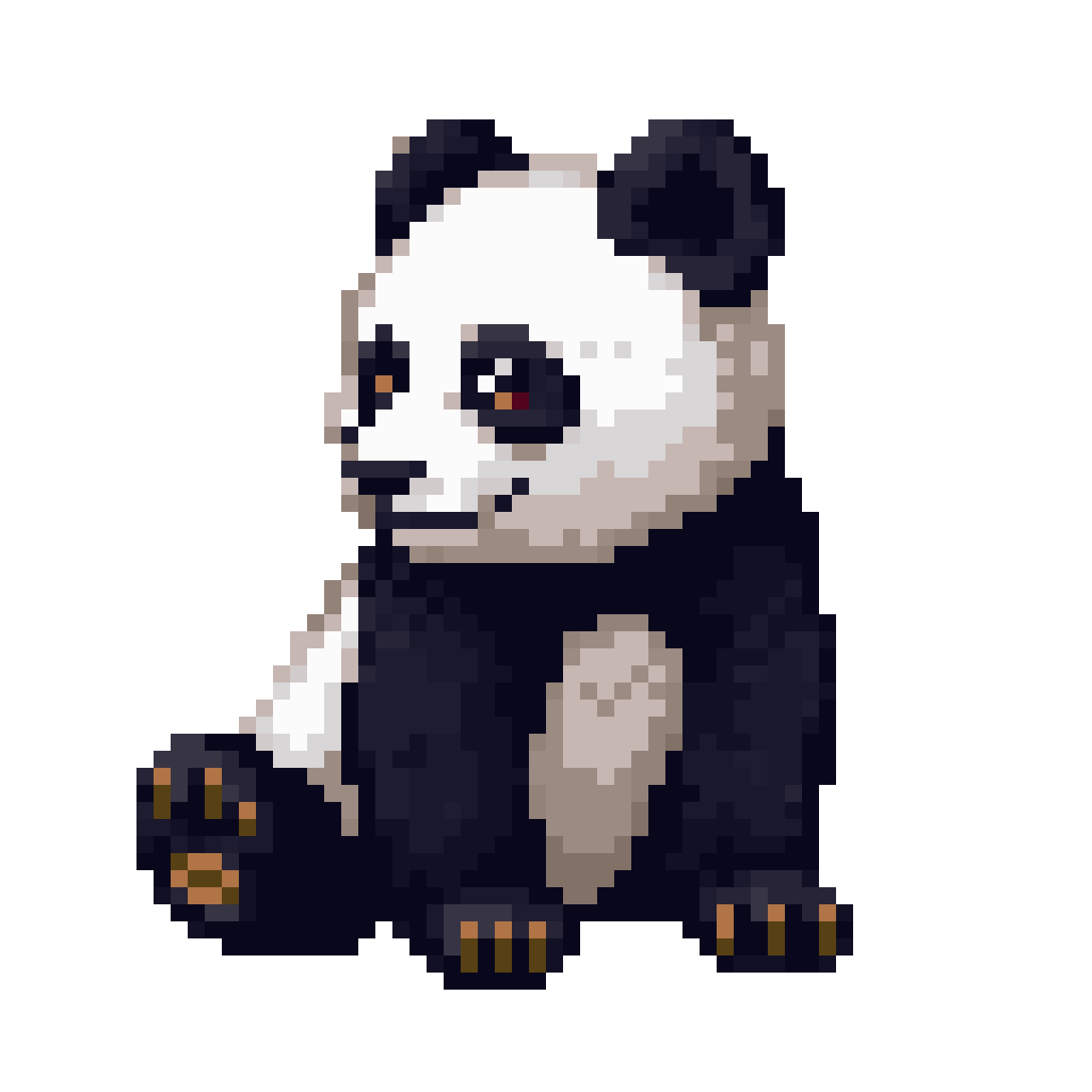 Panda pixel art