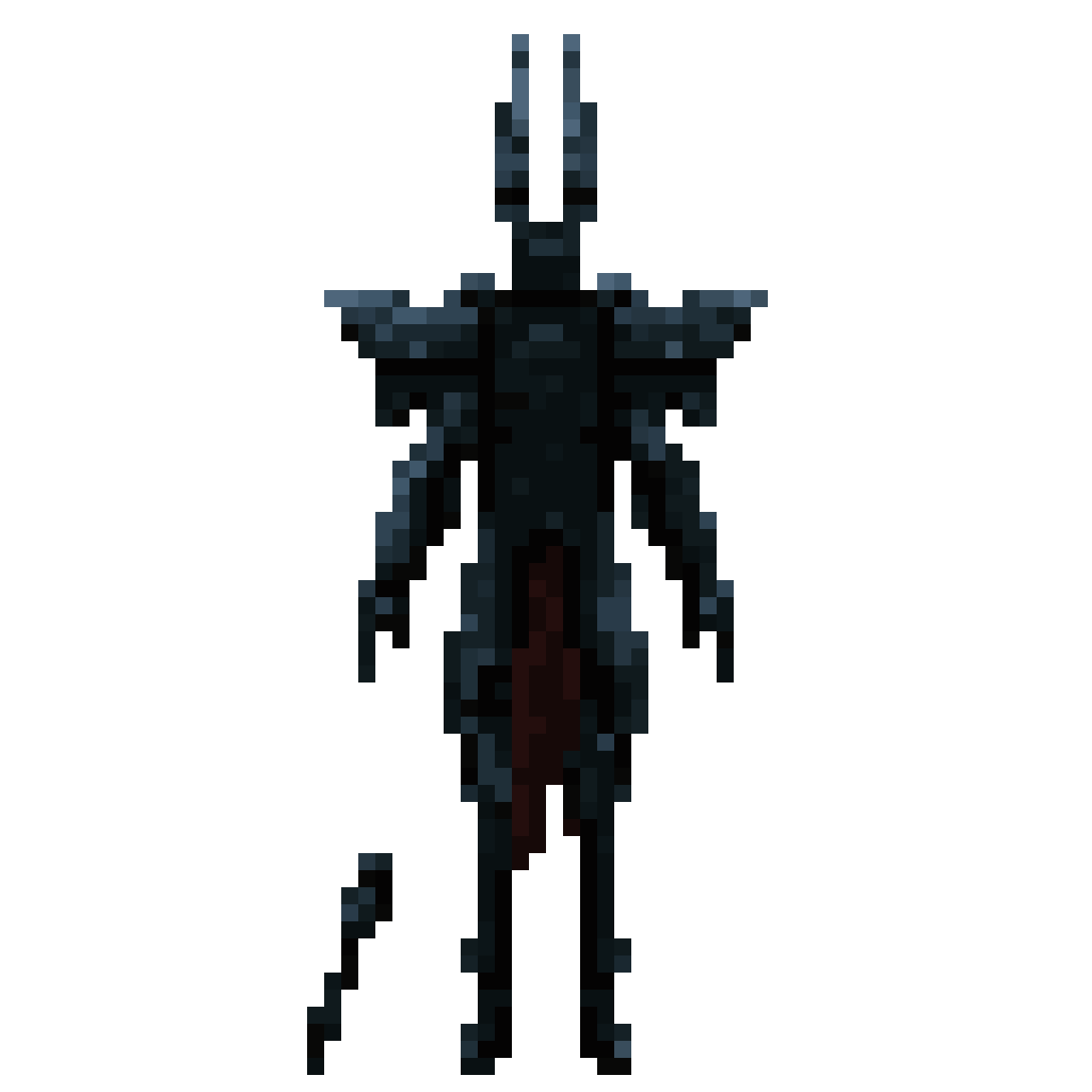 ghost armor without helmet pixel art