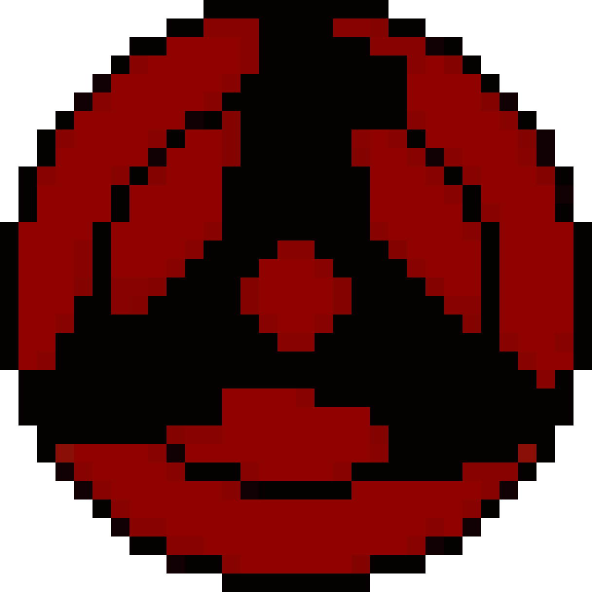 Mangekyou Sharingan of Obito Uchiha pixel art