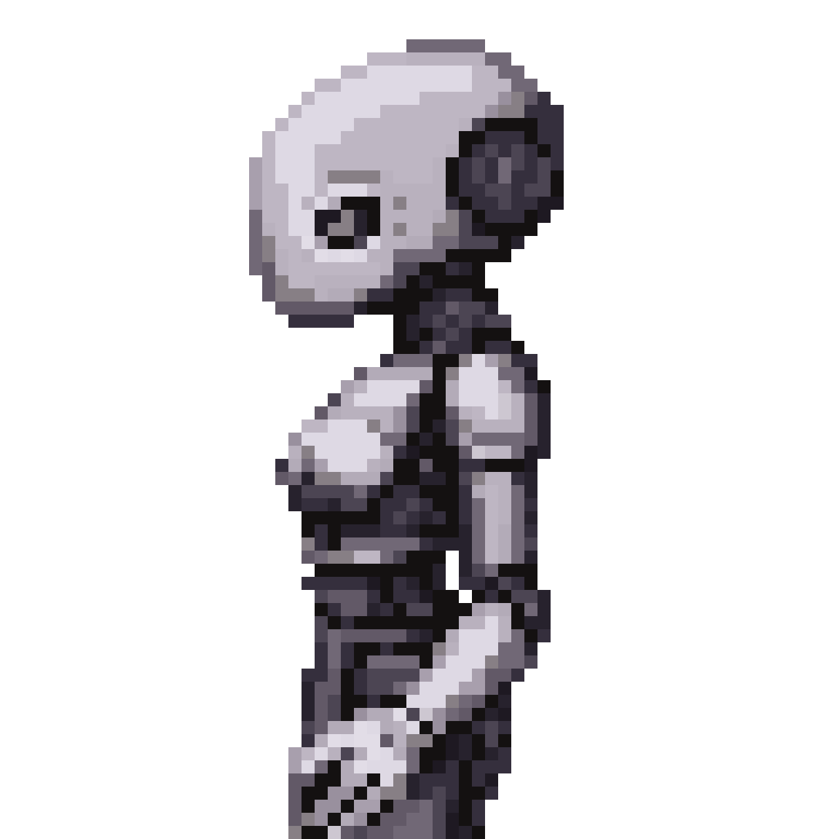 human-like robot sprite pixel art