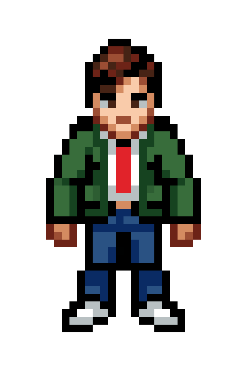 simple man in regular clothing pixel art