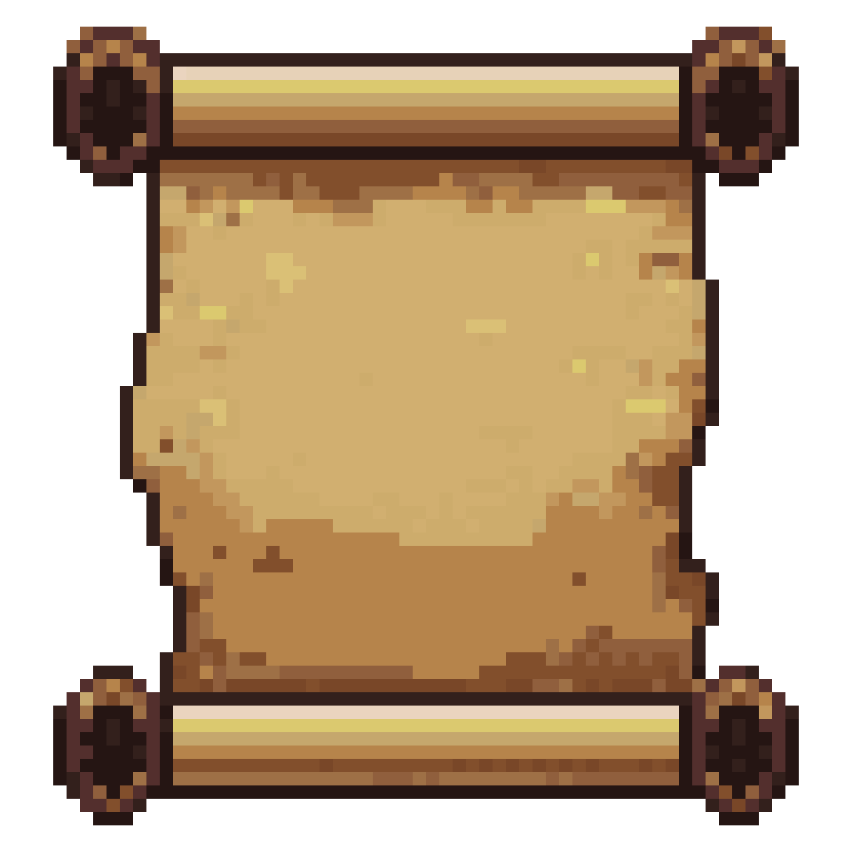 Scroll for Black Souls RPG pixel art