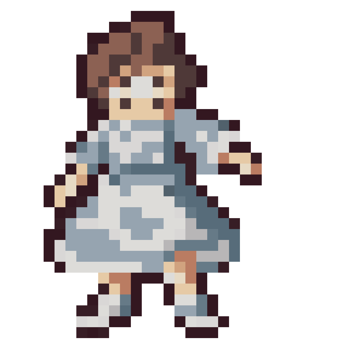 facing forward pixel art