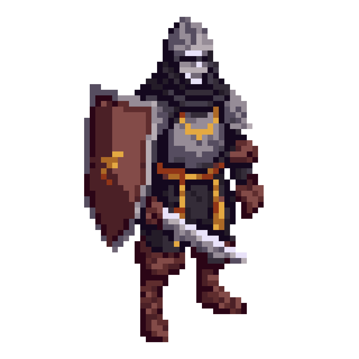 Pale Human Militia Soldier pixel art