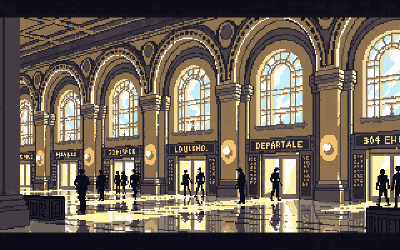 retro pixel art 320x200, Prague pixel art