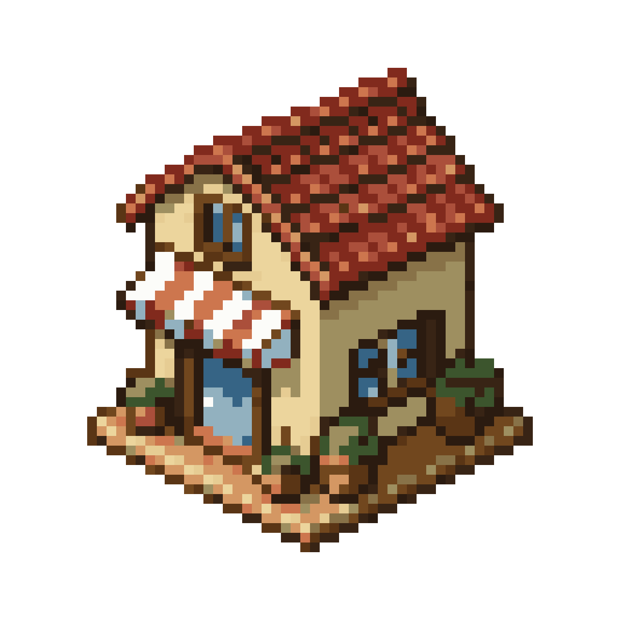 Italian Countryside Florist Shop Building pixel art