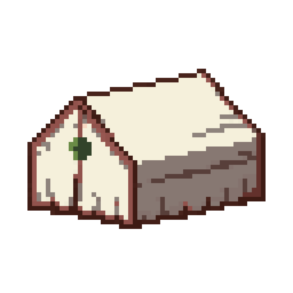 Medic Tent with Green Cross pixel art