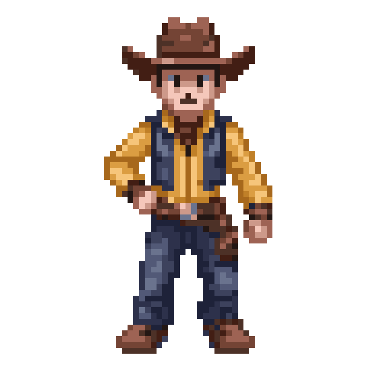 Cowboy pixel art