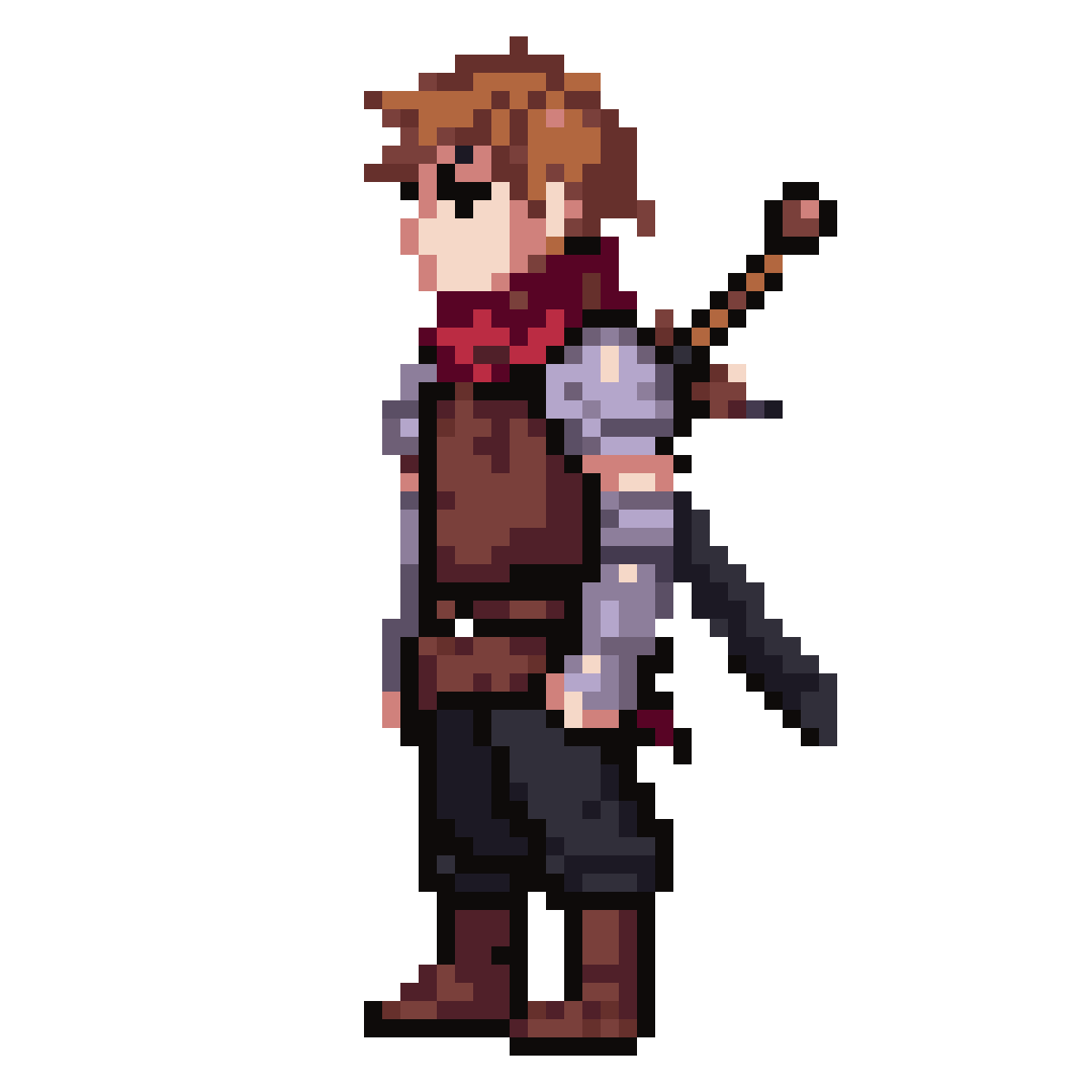 Medieval Young Adult Knight-in-Training pixel art