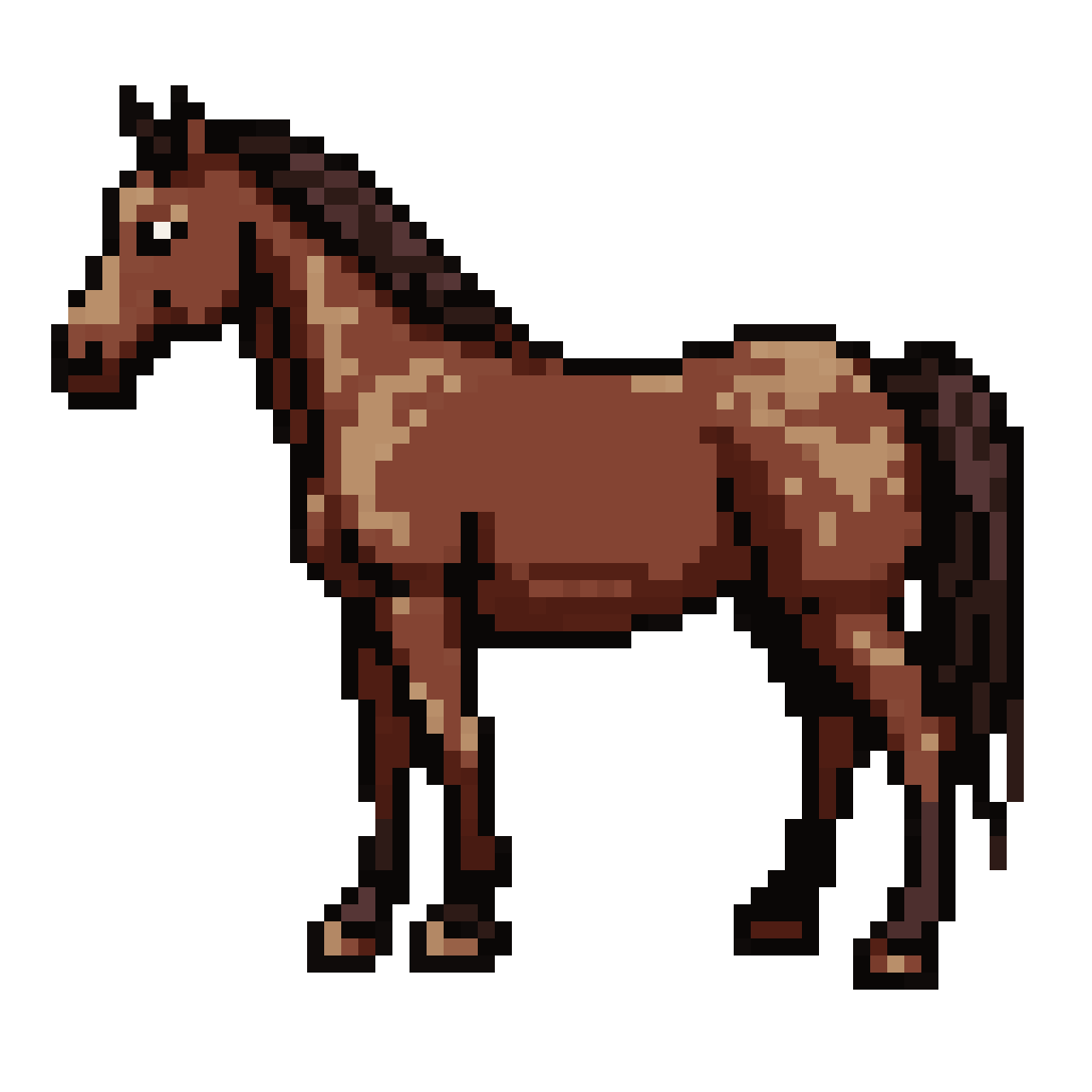 Apaloosa Horse pixel art